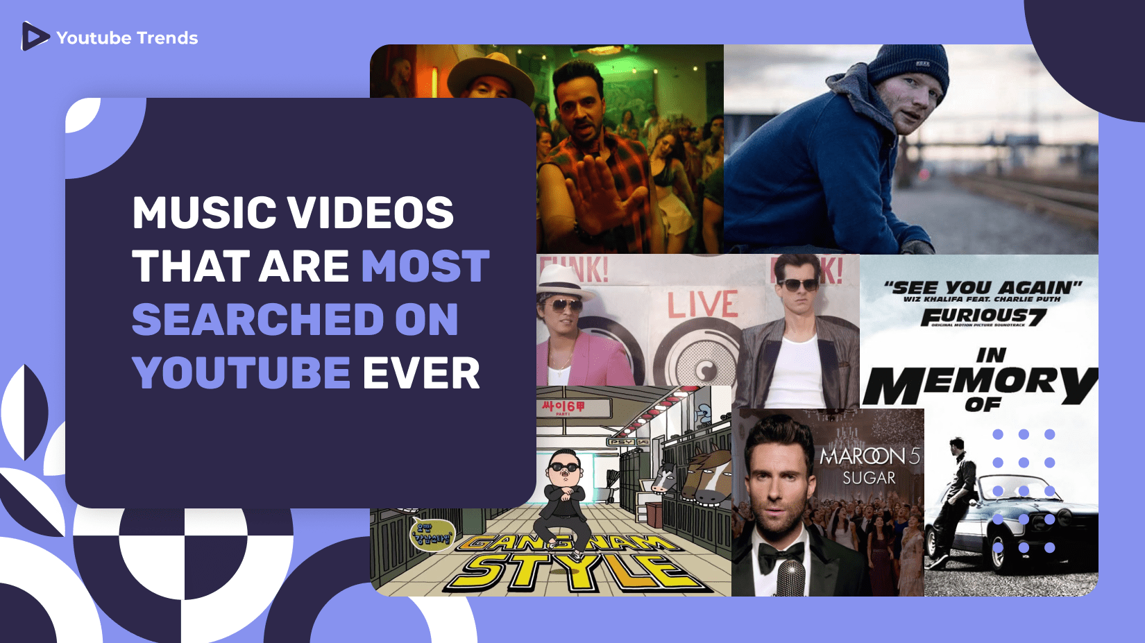 music videos most searched youtube