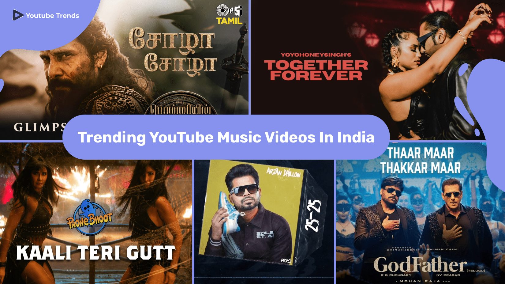 top youtube music videos india