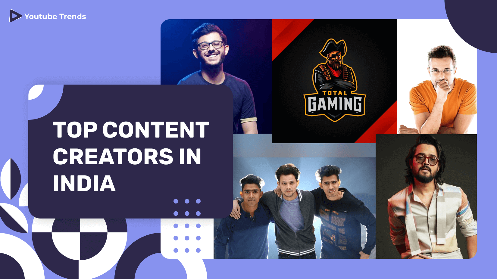 Top 5 Indian YouTube Content Creators