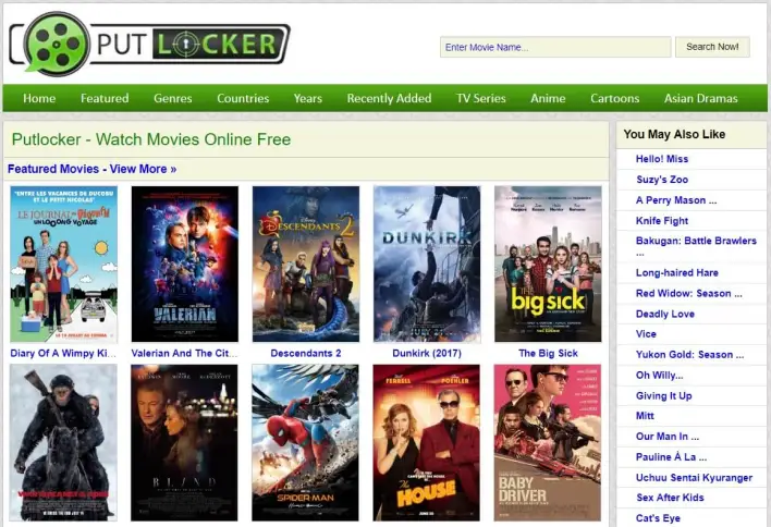 Putlocker Watch Online Movies website